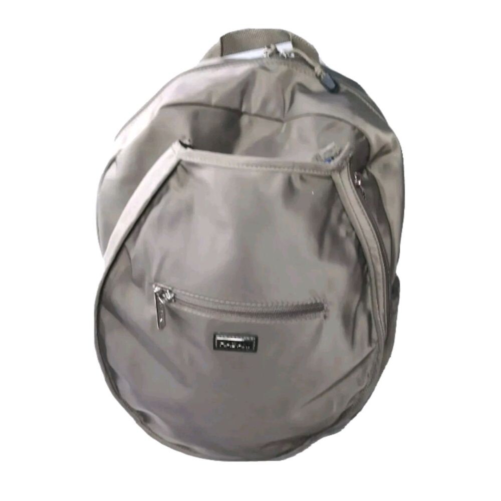 Hadaki  Tennis Backpack Eco-friendly  Vegan  Daypack Taupe Bag Retail $99